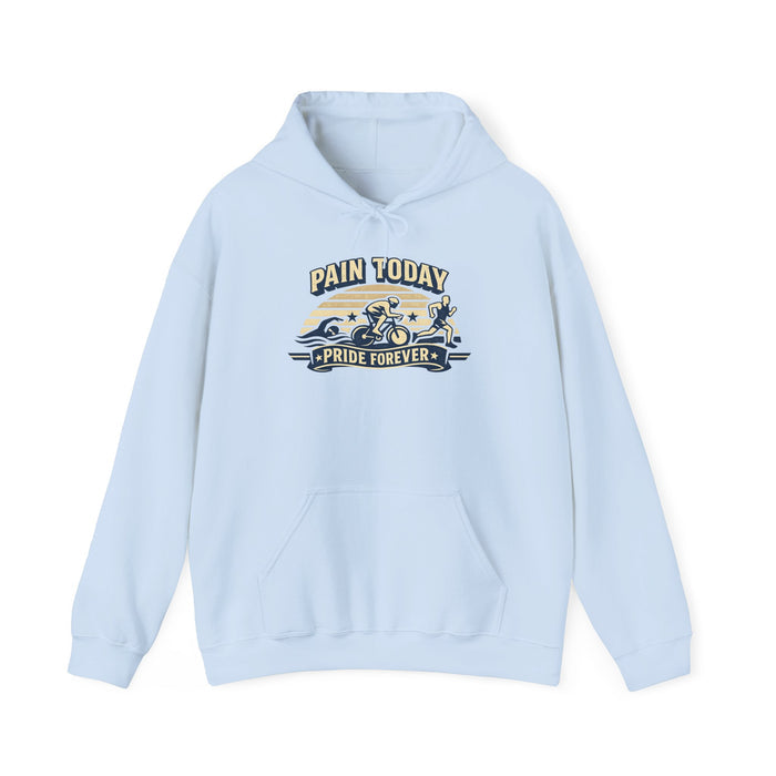 Hoodie — "Pain Today, Pride Forever" Motorcycle Vintage Racing Graphic