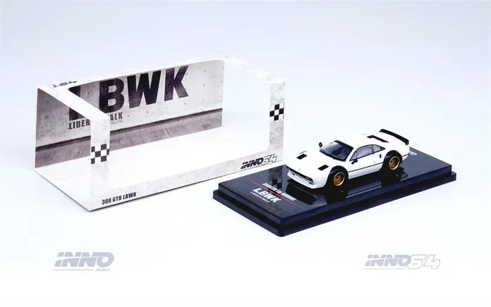 INNO 1:64 LBWK 308 GTB White Diecast Model Car