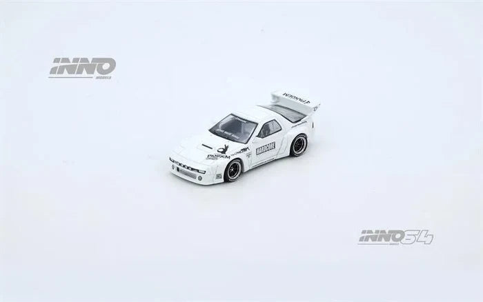 INNO 1:64 RX7 FC3S PANDEM AERO White Die-Cast Car Model Collection Miniature