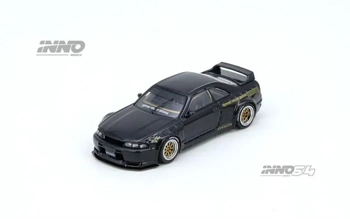 INNO 1:64 S2000 J‘S RACING (AP1) MAOU TOP SECRET SILVIA (S15) PANDEM R33 190E Silver Diecast Model Car