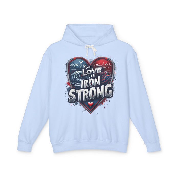 Iron Strong Heart Lightweight Graphic Hoodie - detail view