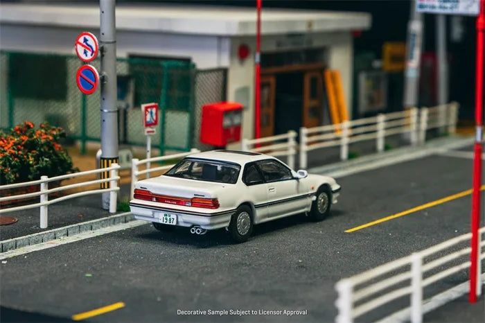 J Collection X Tarmac Works 1:64 BA4 Prelude White Die-Cast Car Model Miniature Gifts