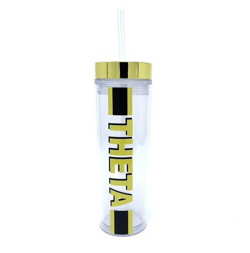 Kappa Alpha Theta Striped Water Bottle - Clearance