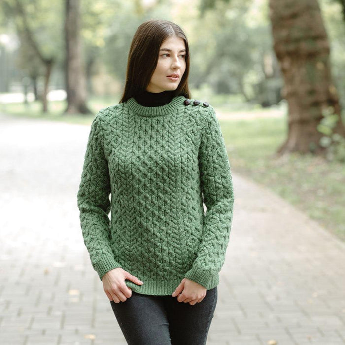 Ladies Side Button Sweater