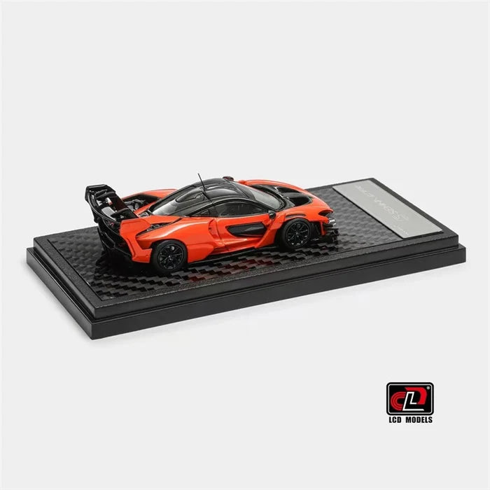 LCD 1:64 Papaya Orange Senna Die-Cast Car Model Miniature Gifts