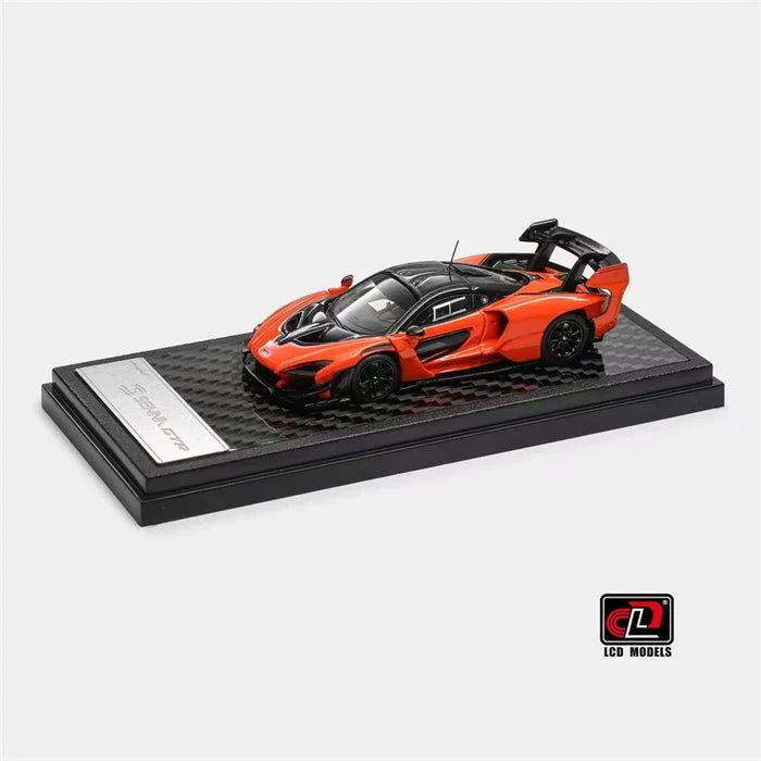 LCD 1:64 Papaya Orange Senna Die-Cast Car Model Miniature Gifts