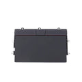 A genuine black Lenovo ThinkPad 5M11B95843 T14s X13 G2 touchpad module with silver side brackets, shown from above on a white background. The top edge has a subtle groove design.