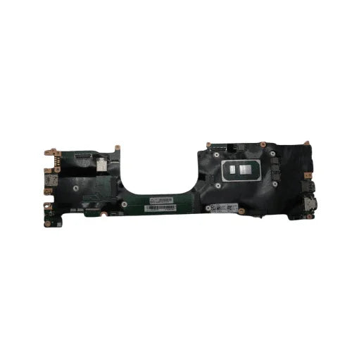 A refurbished Lenovo ThinkPad X1 Carbon G9 i5 1135G7 16GB motherboard (5B21K93208) with visible chips, ports, and connectors is shown on a white background. Circuit board details and metallic contacts are clearly displayed. 3-month warranty included.