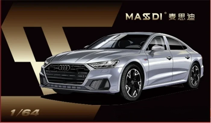MASDI 1:64 2022 A7L White / Silver Diecast Model Car