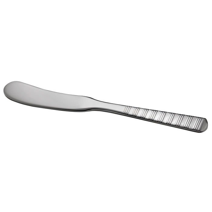 Master's Gauge by World Tableware 938-053 Galileo 6 1/4" 18/10 Stainless Steel Extra Heavy Weight Butter Spreader - 12/Pack