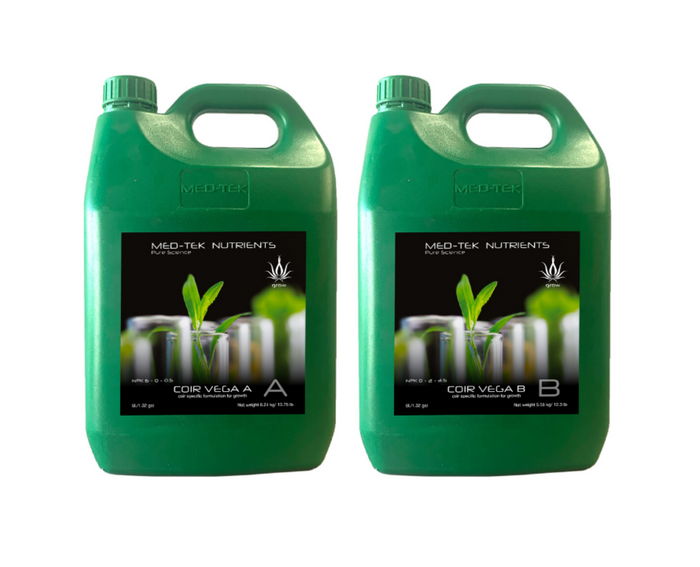 Medtek Coir Vega Base Nutrient A & B (1, 5 or 20L)