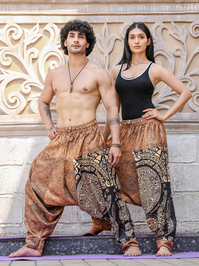 Men's Aladdin Balloon Harem Pants For Yoga Dance Travel