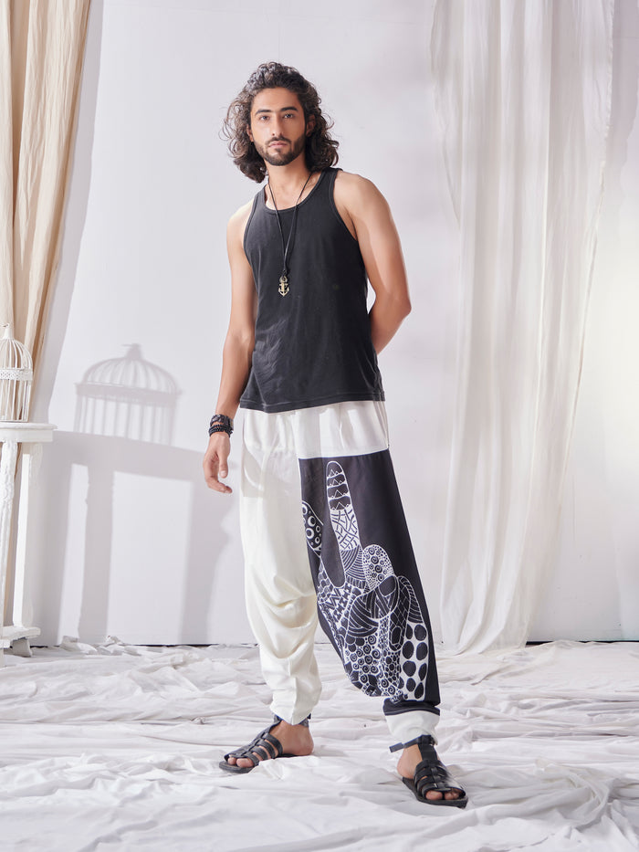 Men's Aladdin Ninja Hippy Boho Harem Pants For Yoga Dance Travel image 2