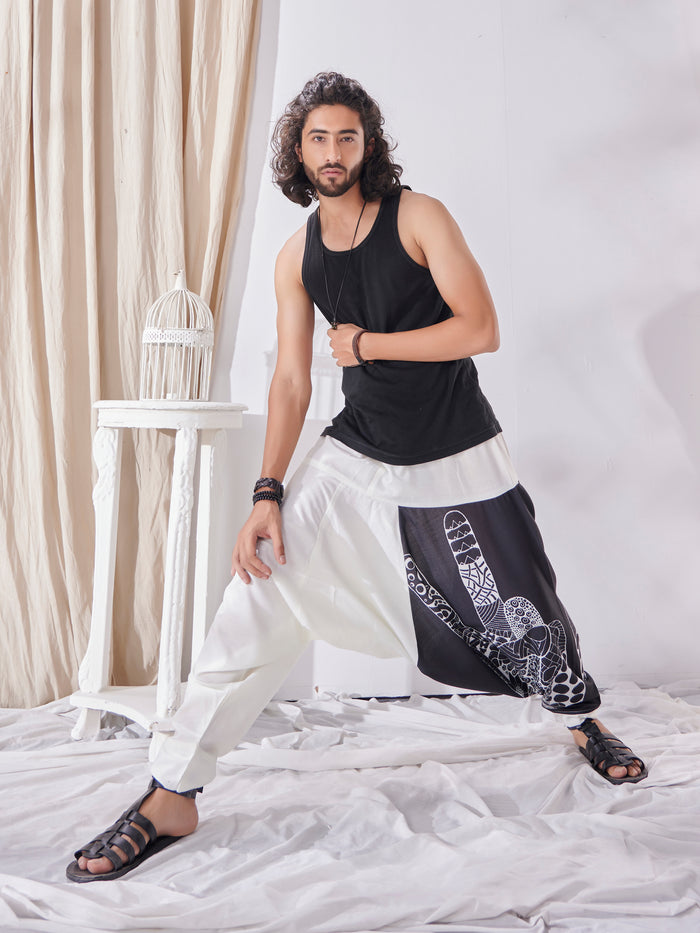 Men's Aladdin Ninja Hippy Boho Harem Pants For Yoga Dance Travel image 6