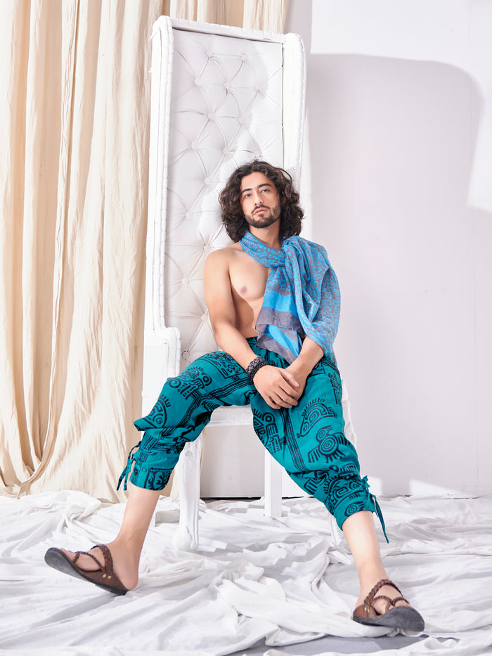 Men's Arabic Style Gypsy Harem Boho Travel Pant image 1