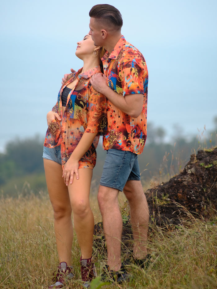 Buy Men's Artistic Printed Travel Pool Shirt