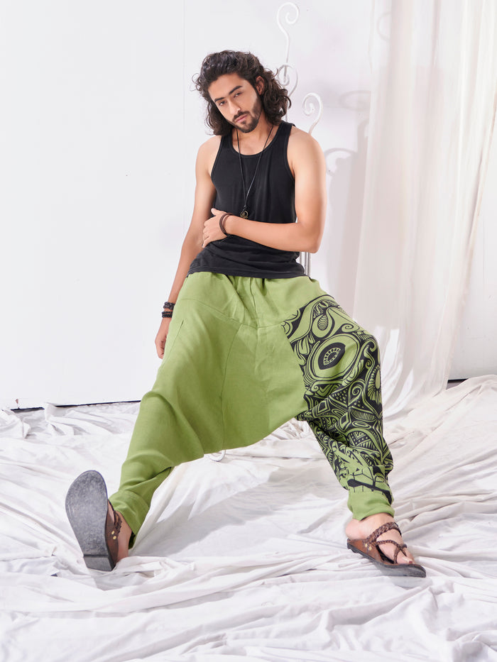 Men's Baggy Gypsy Hippy Boho Harem Pants For Yoga Dance Travel image 4