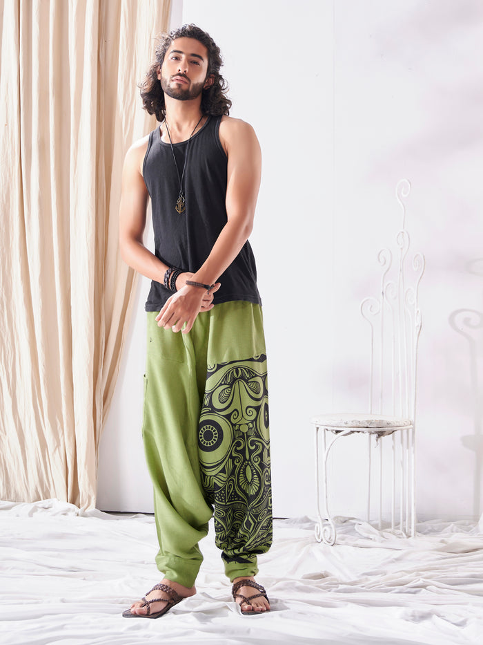 Men's Baggy Gypsy Hippy Boho Harem Pants For Yoga Dance Travel image 5