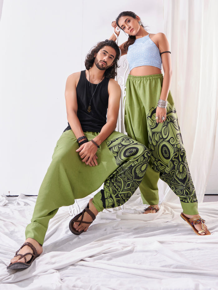 Men's Baggy Gypsy Hippy Boho Harem Pants For Yoga Dance Travel image 7