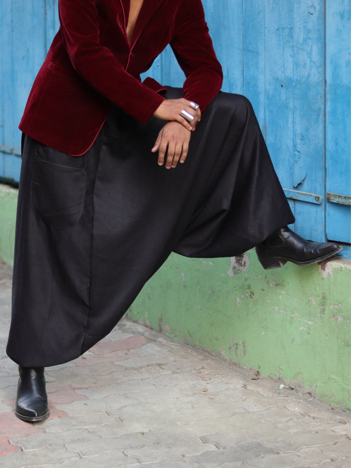 Men's Black Harem Pants For Fashion Travel Dance Yoga - Casual Pants