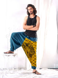 Men's Bohemian Lion Print Hippy Baggy Aladdin Harem Pants For Travel Dance Yoga image 1