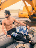 Men's Denim Print Bohemian Hippy Harem Pants For Dance Travel Yoga