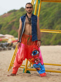Buy Men's Eye Triangle Bohemian Hippy Harem Pants For Travel Dance Yoga