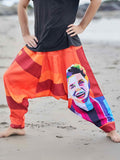 Men's Fierce Lion Bohemian Hippy Harem Pants For Yoga Unisex Travel Track