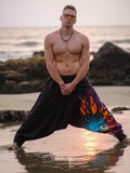 Men's Flame Fusion Afghani Bohemian Harem Pants For Travel Dance Yoga image 1