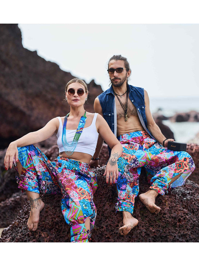 Buy Men's Floral Mandala Afghani Bohemian Harem Pants For Dance Travel Yoga