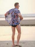 Buy Men's Floral Odyssey Oversized Floral Net Shirt