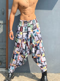 Men's Harem Pant For Yoga Dance Travel Track Geometric print