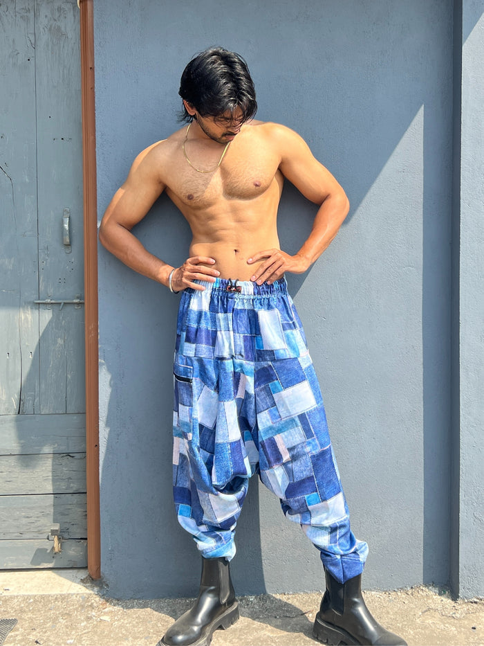 Men's Harem Pants For Dance Travel Yoga Dance Boho Denim Style
