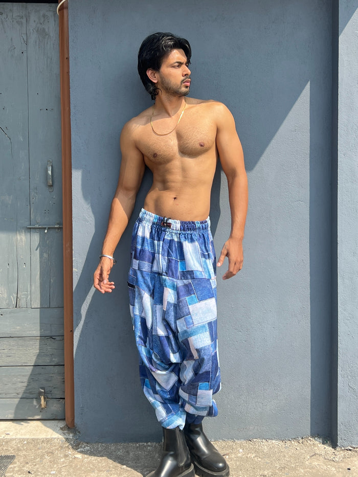 Men's Harem Pants For Dance Travel Yoga Dance Boho Denim Style