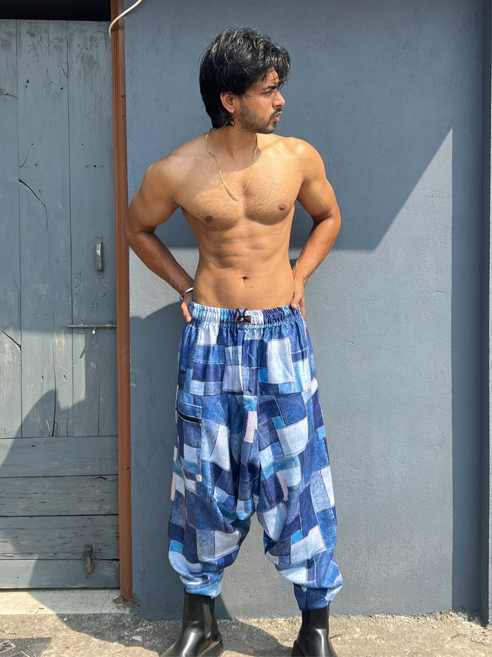 Men's Harem Pants For Dance Travel Yoga Dance Boho Denim Style