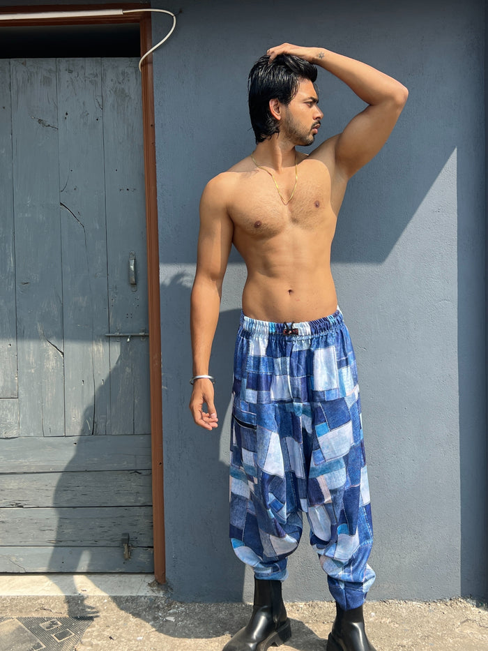 Men's Harem Pants For Dance Travel Yoga Dance Boho Denim Style