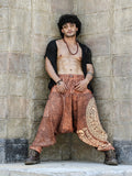 Men's Hippy Baggy Aladdin Dhoti Harem Pants For Travel Dance Yoga image 1
