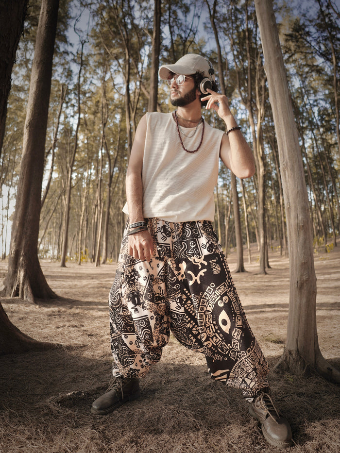 Men's Hippy Printed Hippy Harem Pants For Yoga Dance Travel