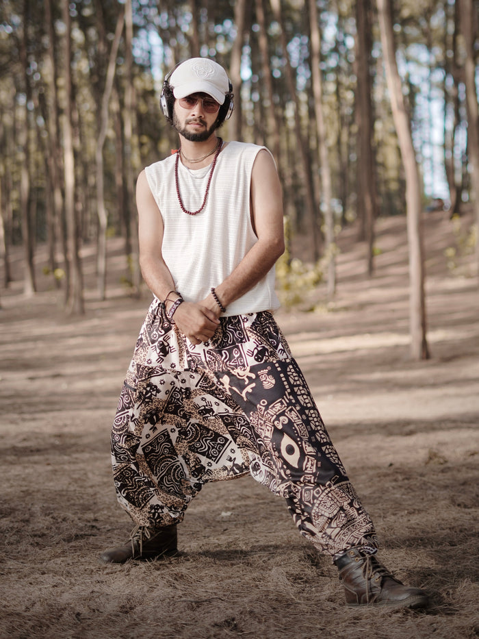 Men's Hippy Printed Hippy Harem Pants For Yoga Dance Travel