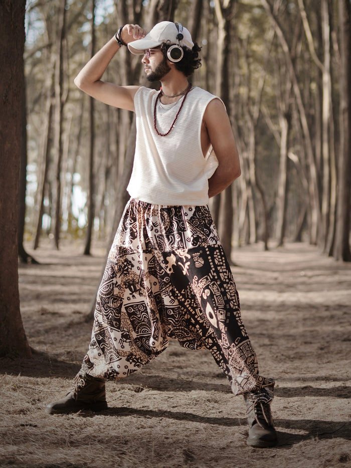 Men's Hippy Printed Hippy Harem Pants For Yoga Dance Travel