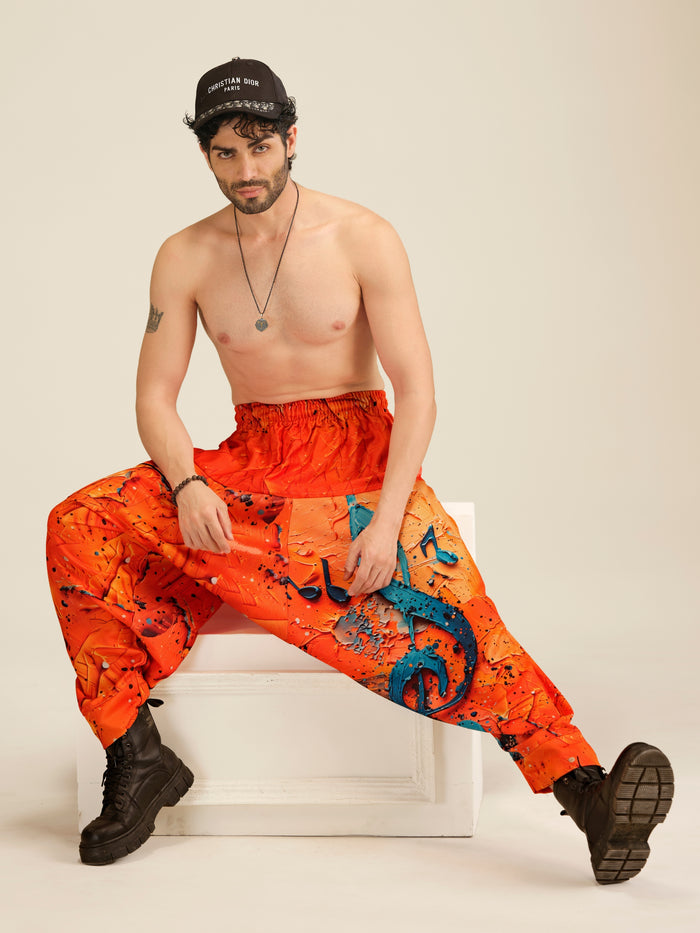 Men's Music Print Harem Pants  | Dance, Travel, Yoga & Fashion Wear