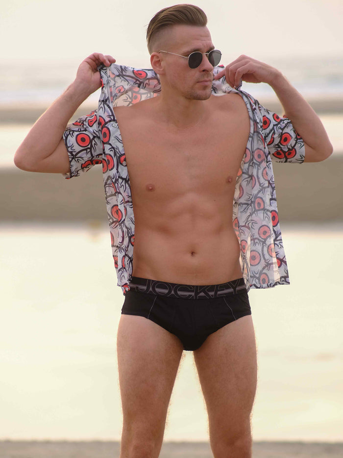 Men's Mystic Gaze Printed Travel Beach Shirt