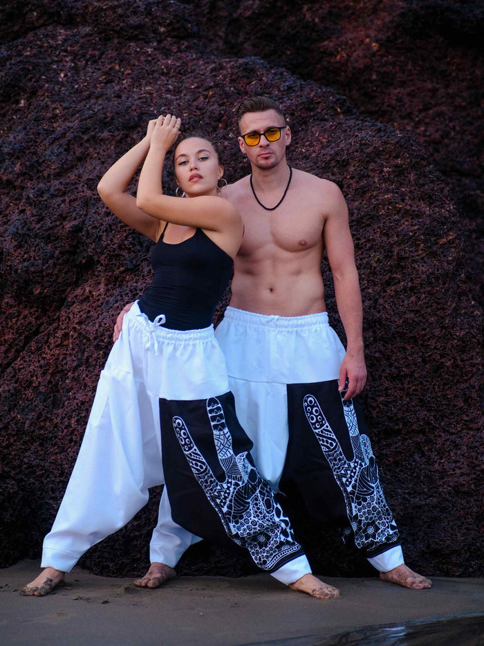 Men's Ninja Boho Alibaba Balloon Hippy Harem Pants For Travel Yoga Dance image 5