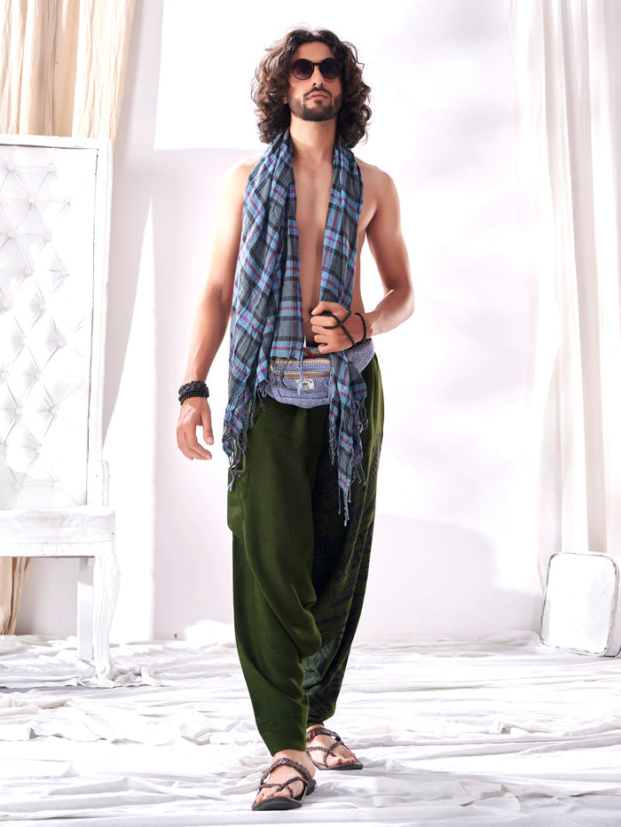 Buy Men's Parachute Style Genie Hippy Boho Harem Pants Unisex Yoga Dance Track Pant