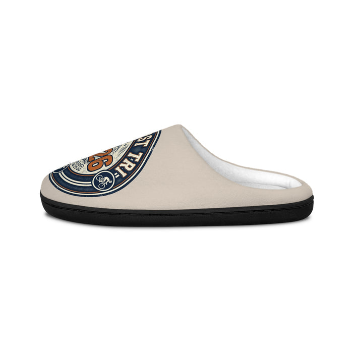 Men's Slippers — 'My First Flight 2026' Vintage Travel Indoor House