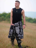 Men's Tribal Print Baggy Hippy Boho Harem Pants For Travel Dance Yoga image 1