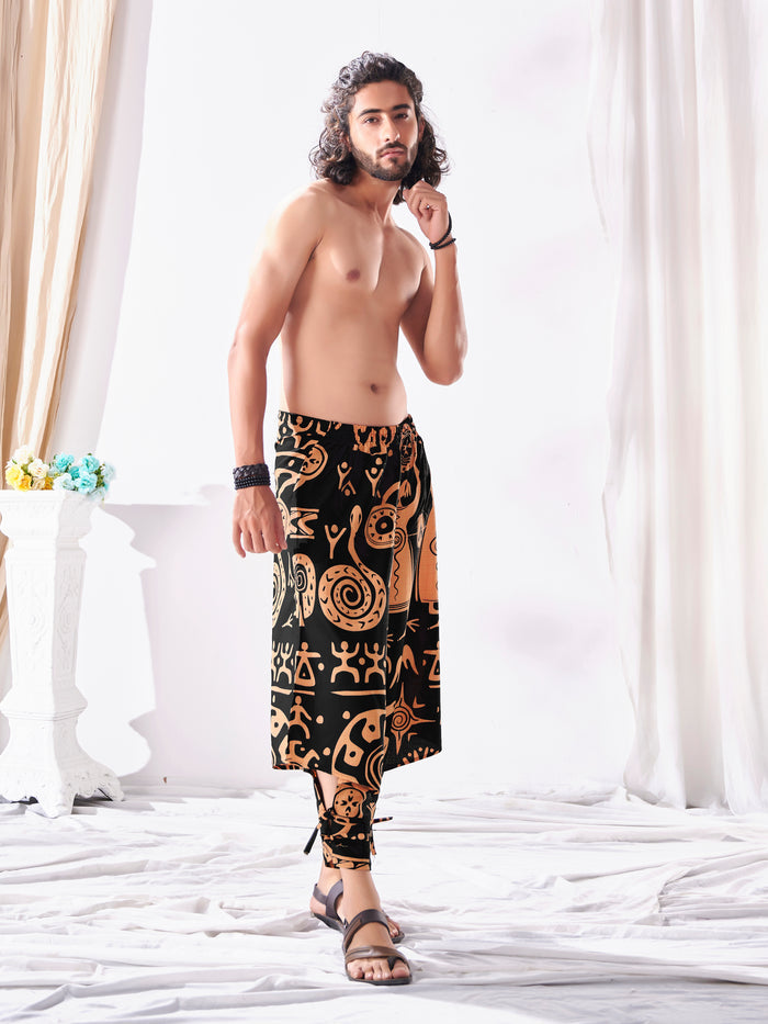 Buy Men's Tribal Print Hippie Harem Balloon Boho Pants For Yoga Dance