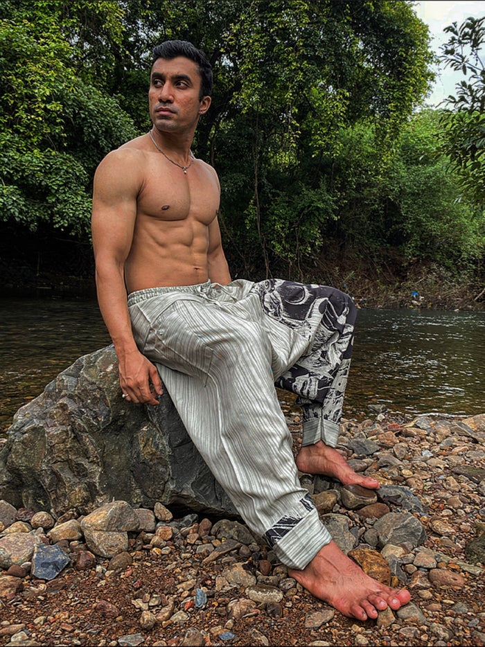Buy Men's Unique Khaki Hippie Boho Harem Pant For Fitness Yoga Dance Travel