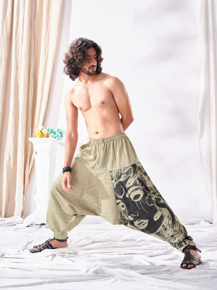 Men's Unique Khaki Hippie Boho Harem Pant For Yoga Dance Travel Track Pant image 6