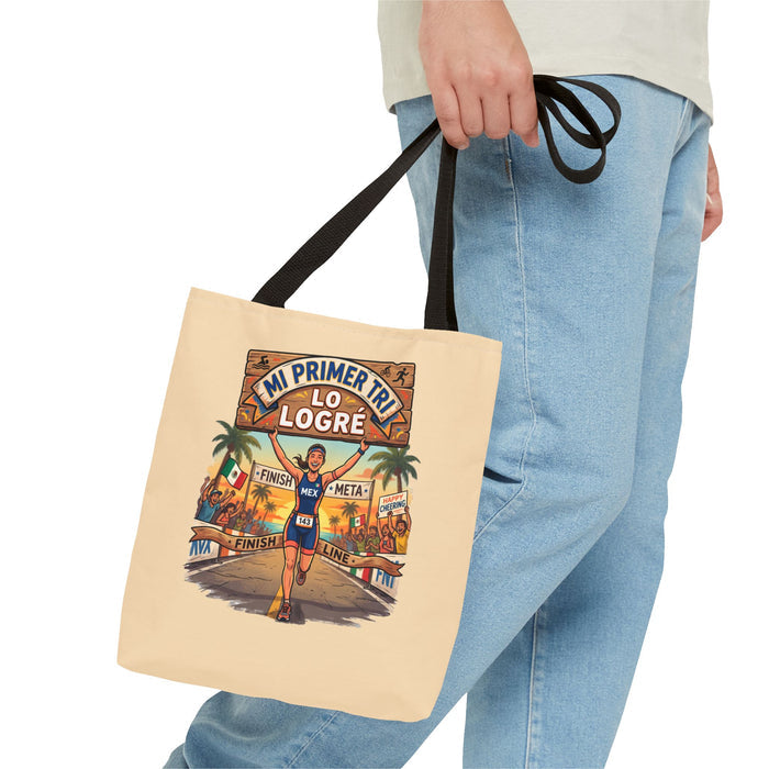 Mi Primer Tri Tote Bag — Lo Logré Finisher Tote